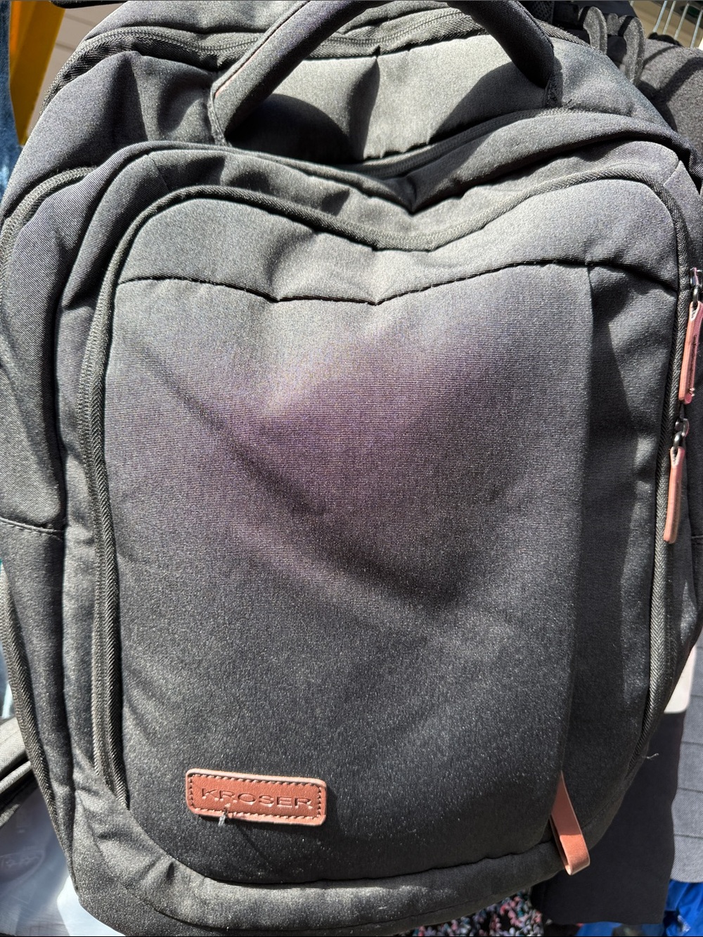 KROSER Black Men's Travel & Laptop Backpack